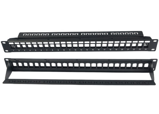 Qualité  Blank Network Patch Panel Unshielded RJ45 24 Port 1U Patch Panel usine