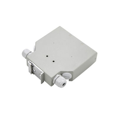 coffret d'extrémité optique montable de rail de vacarme de fibre de Dinrail en métal 6-Port
