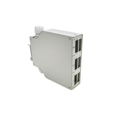 coffret d'extrémité optique montable de rail de vacarme de fibre de Dinrail en métal 6-Port