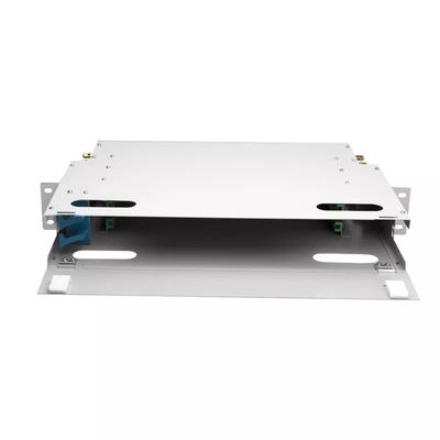 Noyau du panneau 24 de fibre de FTTH 1U 19 unité du tableau de connexions de support de pouce ODF