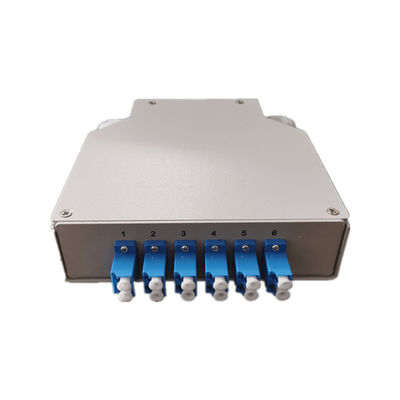 Coffret d'extrémité optique en acier laminé à froid 12 par noyaux de rail de vacarme de fibre avec l'adaptateur duplex de LC