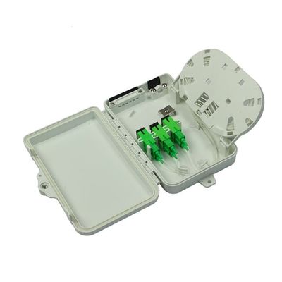 lumière optique Grey For Telecom du SM SX PC+ABS de Sc APC/UPC de coffret d'extrémité de la fibre 6Port