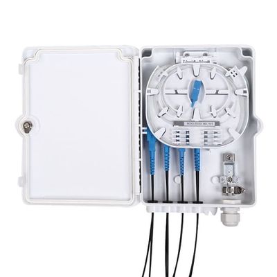 bâti optique de Polonais de mur de Sc de SM de niveau de protection du coffret d'extrémité de la fibre 8Port IP-66
