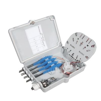 bâti optique de Polonais de mur de Sc de SM de niveau de protection du coffret d'extrémité de la fibre 8Port IP-66