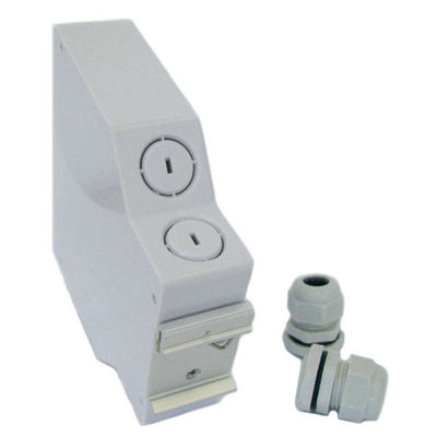Simplex en plastique des adaptateurs Lc/Upc du coffret d'extrémité de fibre optique de bâti de rail de vacarme d'ABS 12