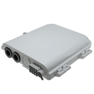 Coffret d'extrémité optique de fibre 8Core SM/DX SC/LC/ST/FC IP 66 gris-clair/noir