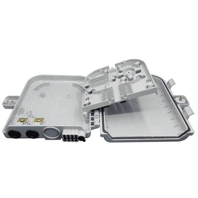 Coffret d'extrémité optique de fibre 8Core SM/DX SC/LC/ST/FC IP 66 gris-clair/noir
