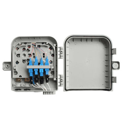 Coffret d'extrémité optique de fibre 8Core SM/DX SC/LC/ST/FC IP 66 gris-clair/noir