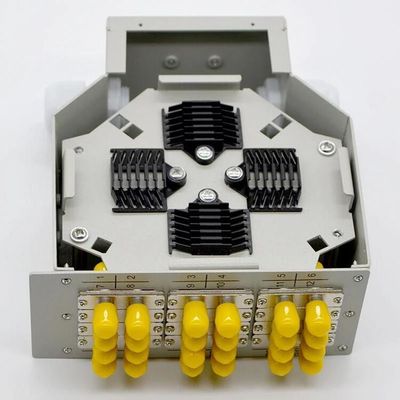 24 coffrets terminaux d'adaptateur de duplex de St du tableau de connexions de câble optique de fibre de rail du noyau DIN 12