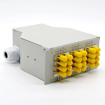 24 coffrets terminaux d'adaptateur de duplex de St du tableau de connexions de câble optique de fibre de rail du noyau DIN 12