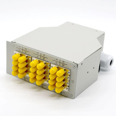24 coffrets terminaux d'adaptateur de duplex de St du tableau de connexions de câble optique de fibre de rail du noyau DIN 12