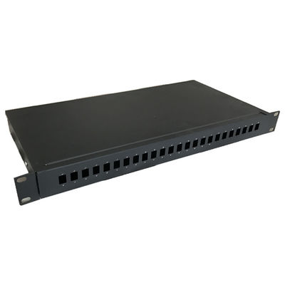 Tableau de connexions optique fixe de fibre de bâti de support adaptateur recto de Sc du port ODF de 1U 19" 24