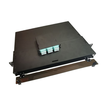 19" boîte d'arrêt de fibre en métal du tableau de connexion des fibres de LC MTP MPO 1U