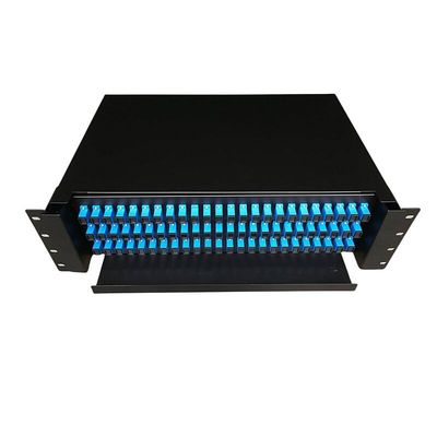 19 tableau de connexion des fibres de noyau de la clôture ODF 72 de bâti de support de pouce 2U glissant le type