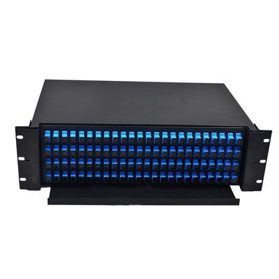 3u 3ru 19&quot; support optique de fibre d'ODF 96 a monté le type tableau de connexions de tiroir de clôture