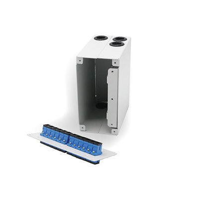Le support en métal de fibre de boîte de Vacarme-rail de épissure optique et de mur a permis 12 l'adaptateur de Sc UPC