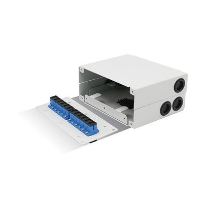 Le support en métal de fibre de boîte de Vacarme-rail de épissure optique et de mur a permis 12 l'adaptateur de Sc UPC