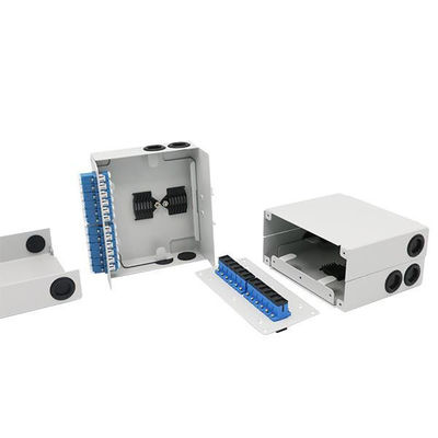 Le support en métal de fibre de boîte de Vacarme-rail de épissure optique et de mur a permis 12 l'adaptateur de Sc UPC