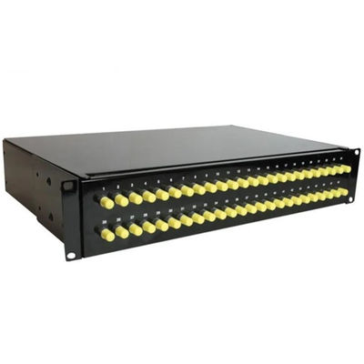 19" bâti de support de tableau de connexion des fibres 2U a fixé le type 48 adaptateur du noyau FC