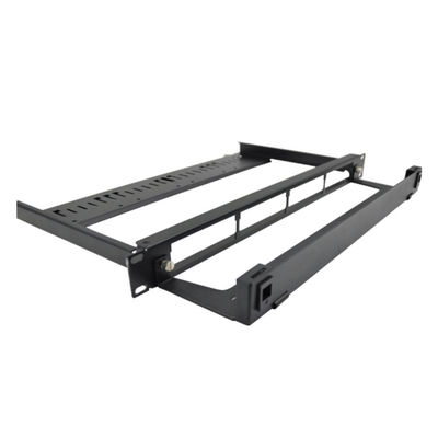 96 noir de bâti de support de clôture du tableau de connexions de cassette du noyau MPO LC 1U