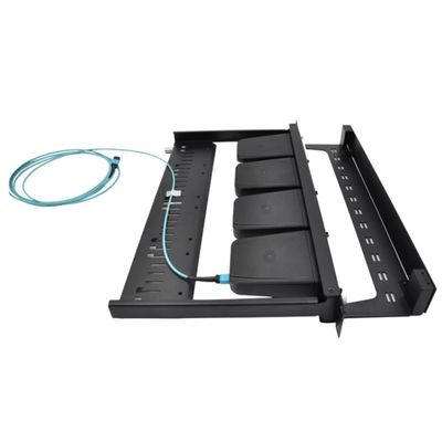96 noir de bâti de support de clôture du tableau de connexions de cassette du noyau MPO LC 1U