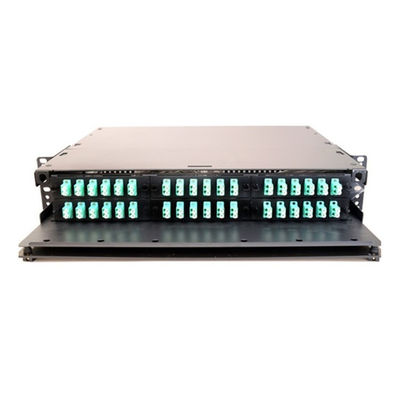 Fentes 72F du duplex 6 du panneau LC UPC d'adaptateur de la clôture 6 de fibre de bâti de support de LGX 2U