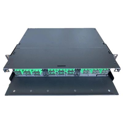 bâti de support duplex de clôture de fibre de Sc des tableaux de connexions de 2U MPO MTP RPA