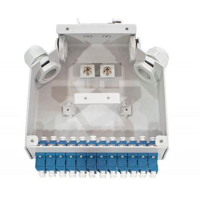 24 coffrets d'extrémité optiques de rail de vacarme de fibre de noyau avec 12 PCs Lc/Apc Aadapter duplex