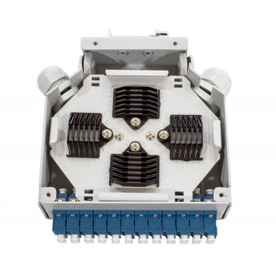 24 coffrets d'extrémité optiques de rail de vacarme de fibre de noyau avec 12 PCs Lc/Apc Aadapter duplex