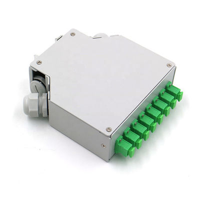 8 coffret d'extrémité optique de rail de vacarme de fibre des fibres Sc/Apc Grey Cold Rolled Steel
