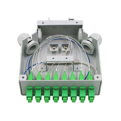 8 coffret d'extrémité optique de rail de vacarme de fibre des fibres Sc/Apc Grey Cold Rolled Steel