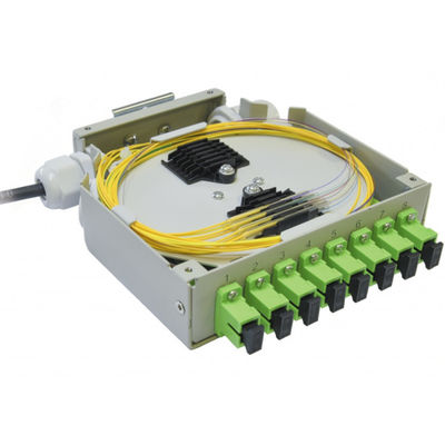 8 coffret d'extrémité optique de rail de vacarme de fibre des fibres Sc/Apc Grey Cold Rolled Steel