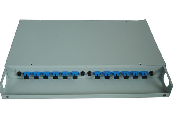 Adaptateur optique de Sc de Fc de distribution de clôture de tableau de connexions de fibre de bâti de support