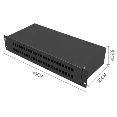 adaptateur de fibre optique de Fc de bâti de support de clôture de boîte du panneau 2U électrique