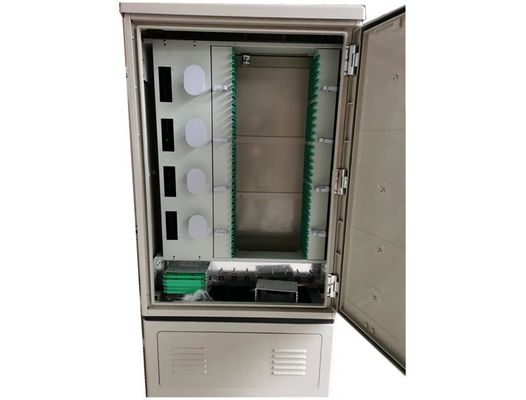 Cabinet de distribution extérieur optique fixé sur piédestal de Cabinet de fibre IP65