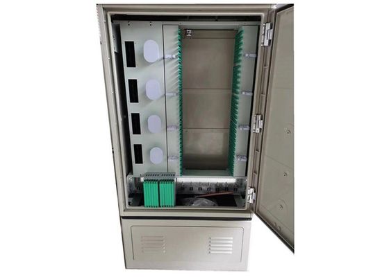 Cabinet de distribution extérieur optique fixé sur piédestal de Cabinet de fibre IP65