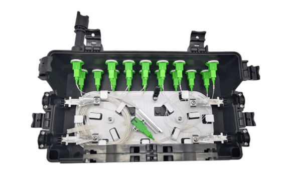 Sc optique imperméable de coffret d'extrémité de fibre de FTTB IP68 2 DANS 2OUT 48Core 16Port