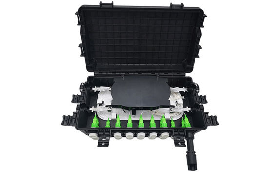 Sc optique imperméable de coffret d'extrémité de fibre de FTTB IP68 2 DANS 2OUT 48Core 16Port