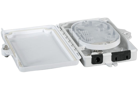 gris-clair matériel extérieur/d'intérieur d'ABS de PC de boîte à bornes optique de la fibre 2Port FTTH