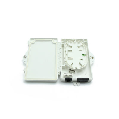 gris-clair matériel extérieur/d'intérieur d'ABS de PC de boîte à bornes optique de la fibre 2Port FTTH