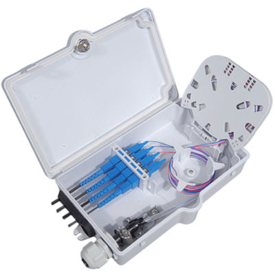 SM de Sc optique UPC SX de coffret d'extrémité de la fibre 4Port IP66 blanc pour la télécommunication