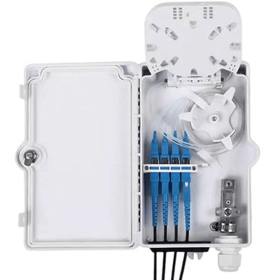 SM de Sc optique UPC SX de coffret d'extrémité de la fibre 4Port IP66 blanc pour la télécommunication