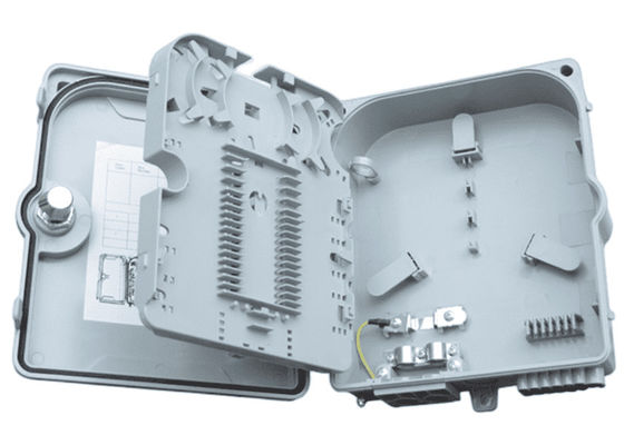 Coffret d'extrémité optique de fibre 12Port SC/LC/ST/FC IP-66 UPC/APC FTTH gris-clair