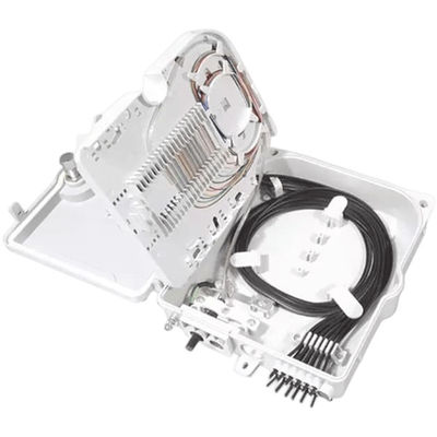 Coffret d'extrémité optique de fibre 12Port SC/LC/ST/FC IP-66 UPC/APC FTTH gris-clair