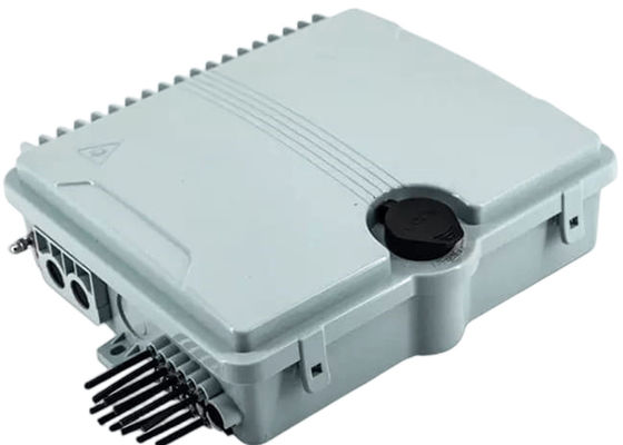Coffret d'extrémité optique de fibre 12Port SC/LC/ST/FC IP-66 UPC/APC FTTH gris-clair