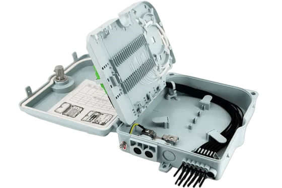 Coffret d'extrémité optique de fibre 12Port SC/LC/ST/FC IP-66 UPC/APC FTTH gris-clair