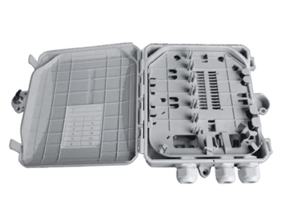Coffret d'extrémité optique de fibre 12Cores d'intérieur/SC/LC/ST/FC extérieur gris-clair