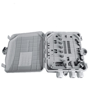 Coffret d'extrémité optique de fibre 12Cores d'intérieur/SC/LC/ST/FC extérieur gris-clair