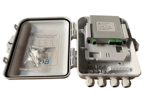 Boîte optique IP65 12Cores de diviseur de fibre de PLC de Sc 1x8 fixée au mur