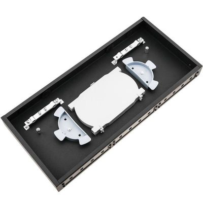 19" noyau de la clôture 12 de fibre de l'adaptateur 1U de St de tableau de connexion des fibres de bâti de support